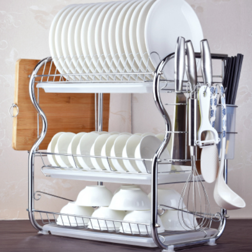 Dish rack storage kitchen shelf