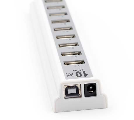 Goojodoq 10Usb 2.0 Hubs with AC Power Computer