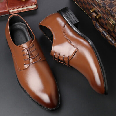 Four new shoes men's dress black tie business