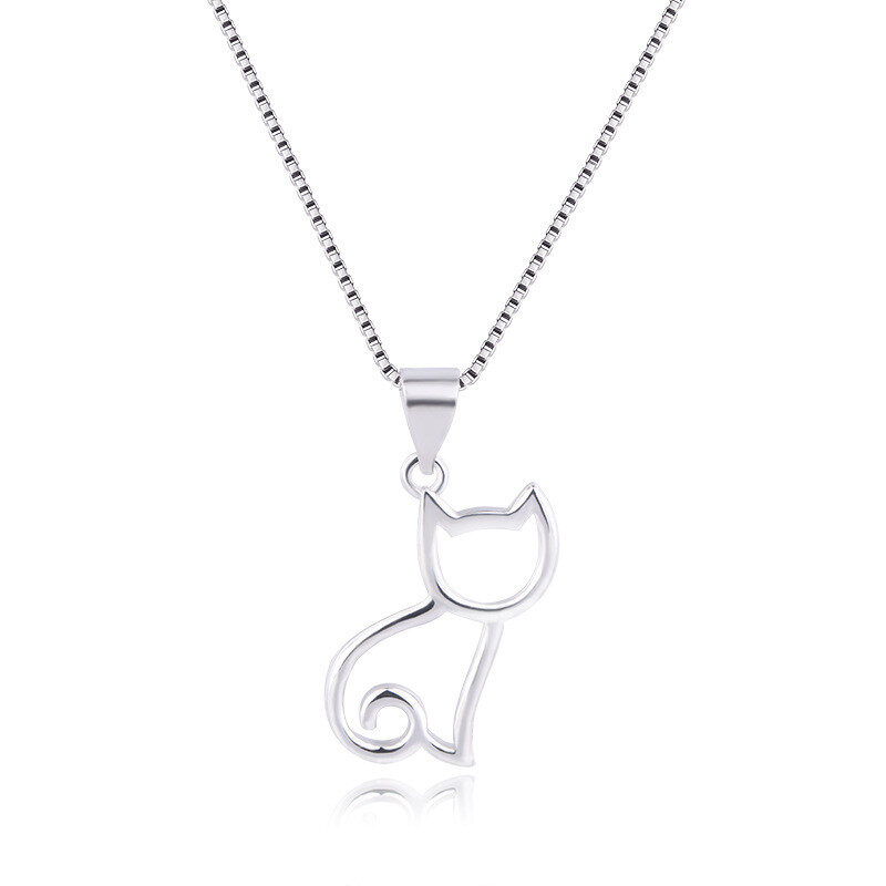 Korean Sweet Cat Necklace Simple