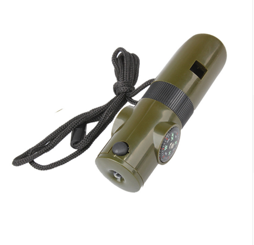 Off-the-shelf seven-in-one whistle multi-function compass survival outdoor products