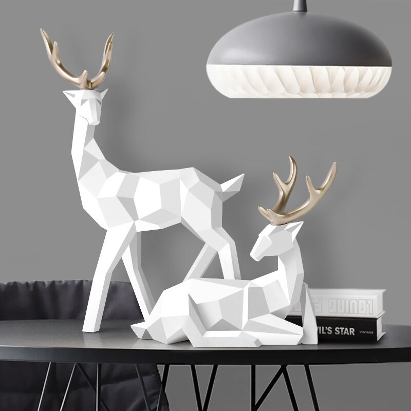 Deers Sculpture Resin Deer Statue Decoration Home Decor