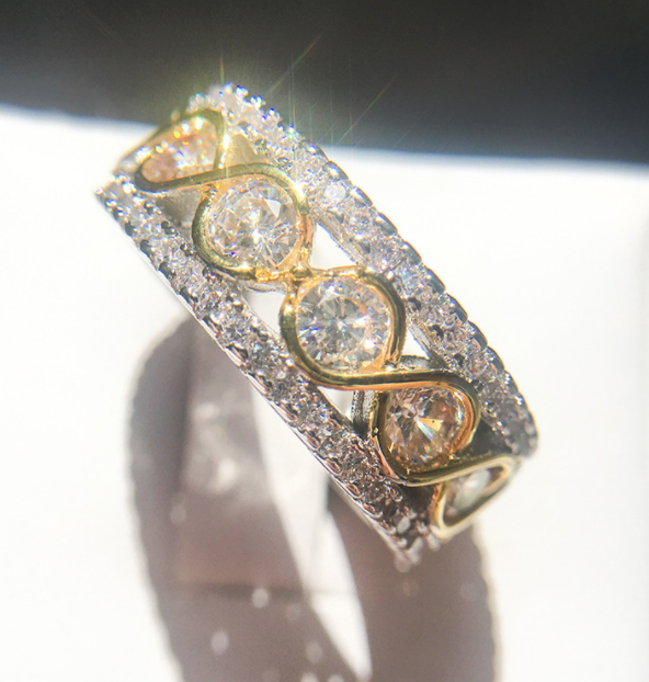 Elegant Female Zircon Stone Ring Finger Rings