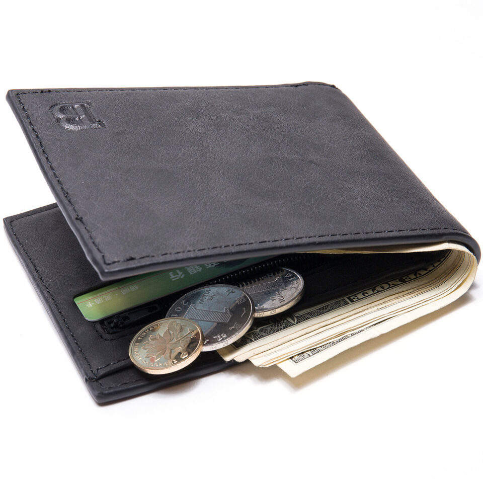 Fashion Men Wallets Mens Wallet with Coin Bag