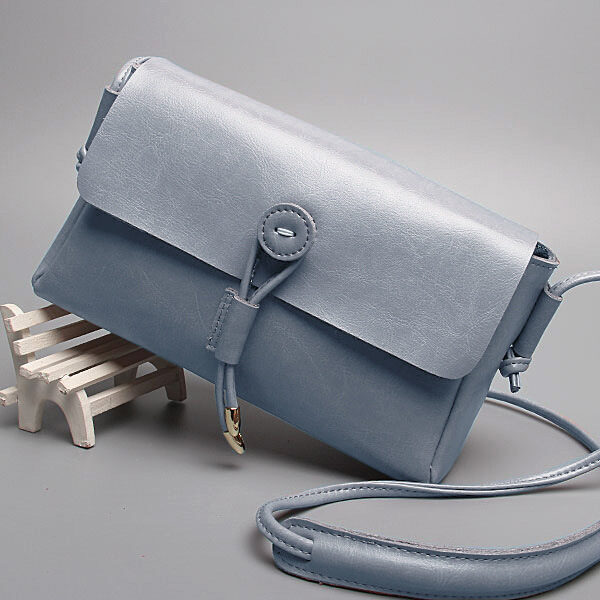 Leather bag buttons Korea new fashion shoulder ladies