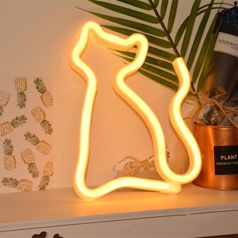 LED Neon Light Party Supplies Table Decorations Home