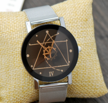 Casual Quartz Stainless Steel Band Marble Strap Watch