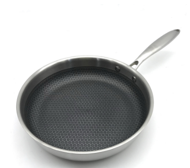 Stainless steel pan frying