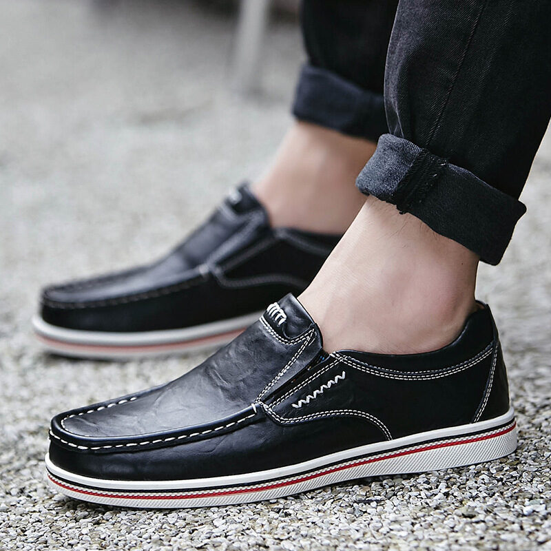Casual leather shoes youth British code