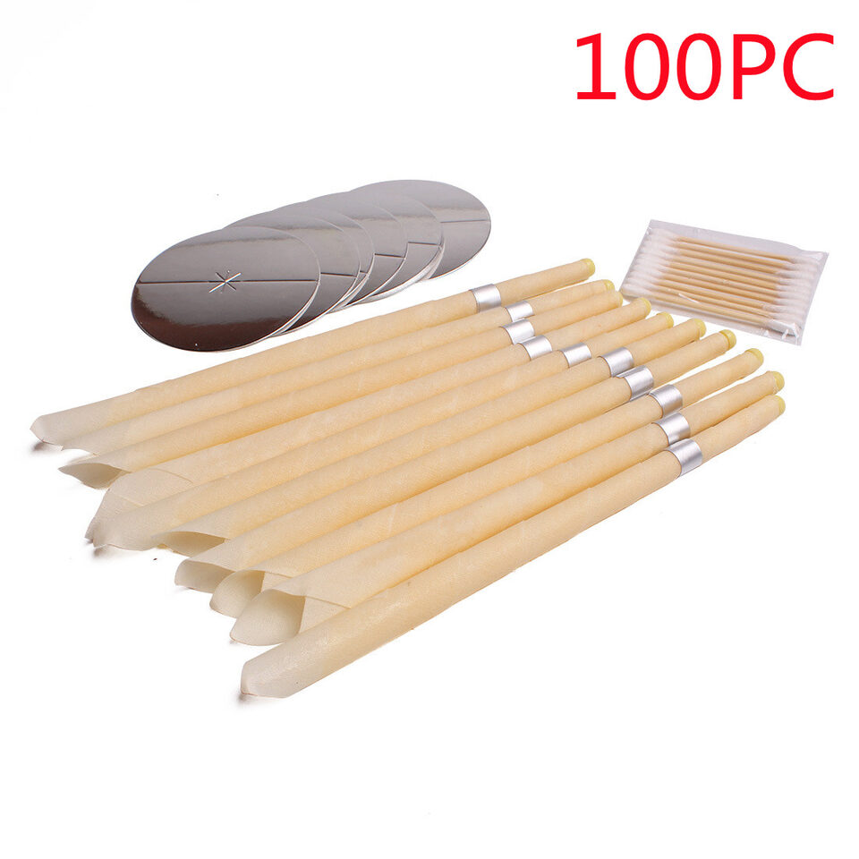 Coning Beewax Natural Ear Candle Healthy Care Treatment