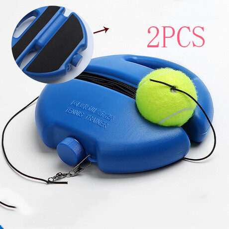 Tennis rebound training device with rope