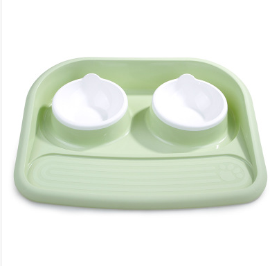 Environmental Pet Bowl Plastic Anti-skid Double Anti-knocking