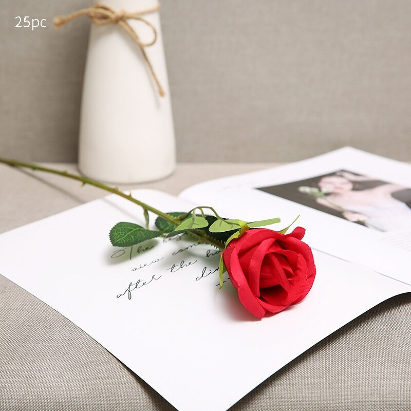 Artificial Red Rose Flowers Living Room Home Decoration