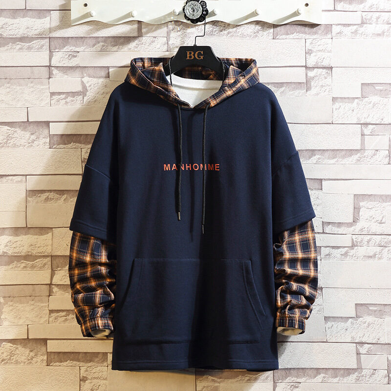 Fake two hooded hoodies
