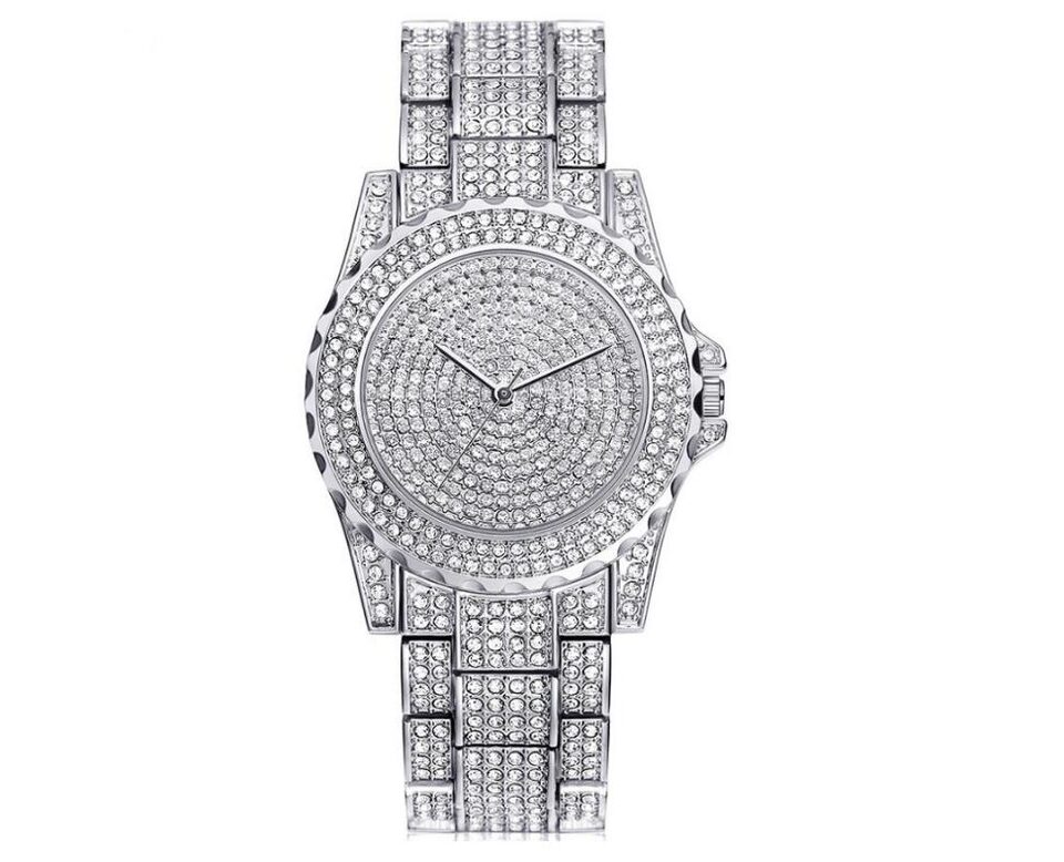 Fashion Bling Casual Ladies Female Quartz Gold Watch