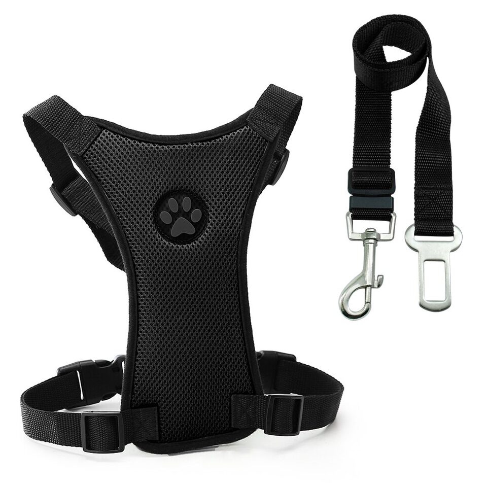 Dog supplies Breathable mesh chest straps Pet car
