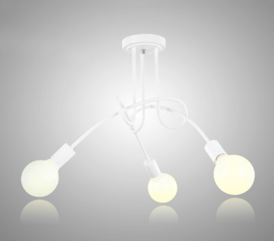 Iron Art Creative Minimalist Ceiling Lamp Tube Chandelier