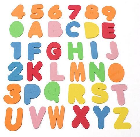 36PCS Letters Numbers Kids Baby Toy Early Educational