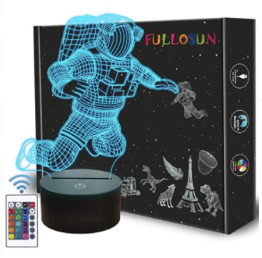 Astronaut 3D small night light USB port plug