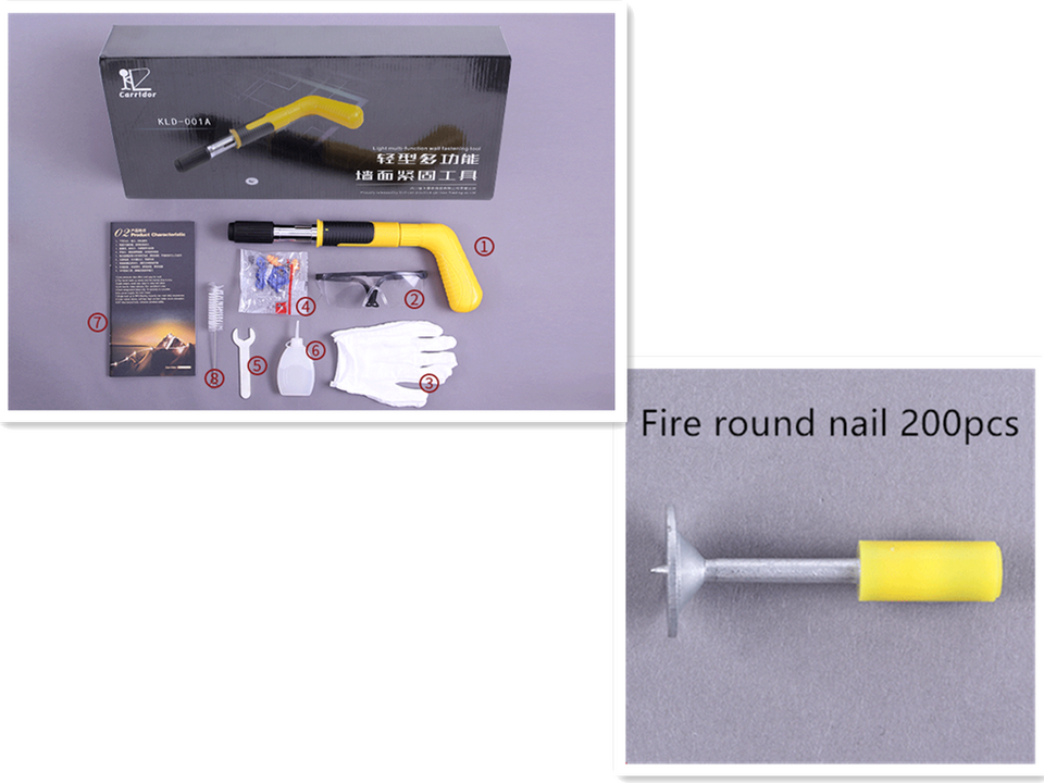 Manual Steel Nails Guns Rivet Tool Concrete Wall