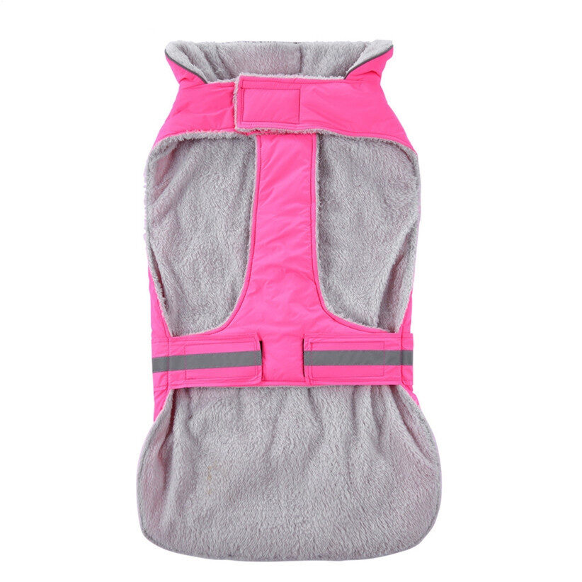 Pet clothes winter night reflective