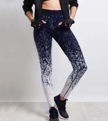 Yoga Pants Women Sports Clothing Chinese Style Printed