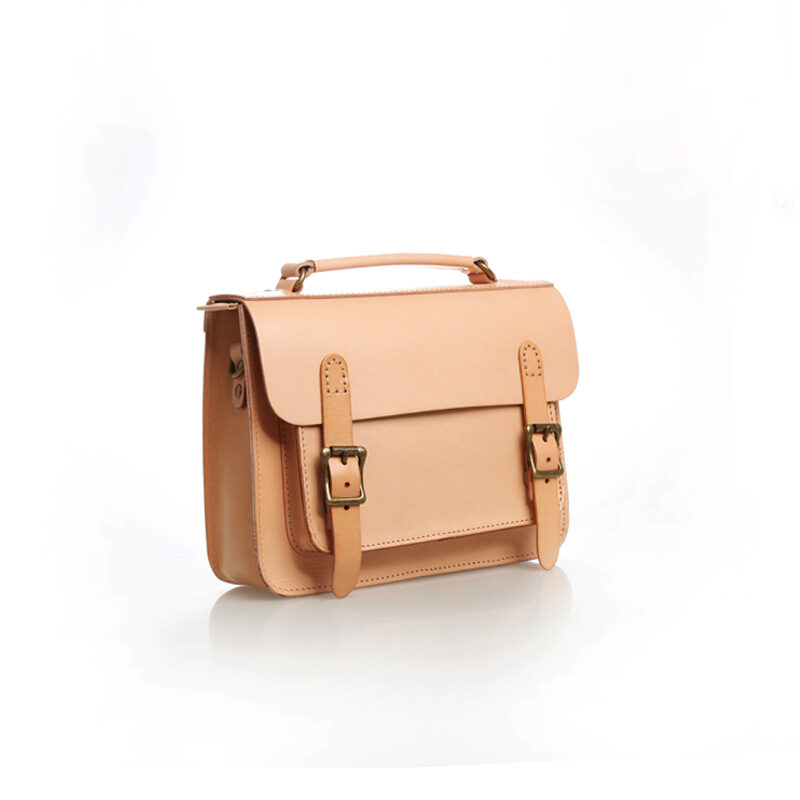 Hand Made Leather Bag Hand-Held Crossbeam