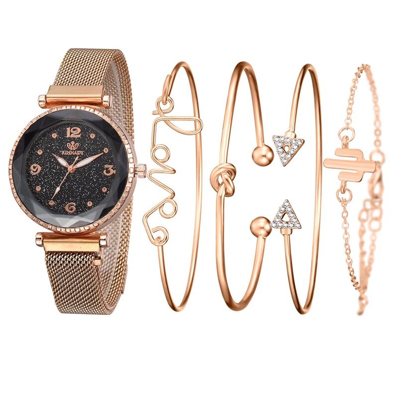 Fashion women's quartz watch bracelet set