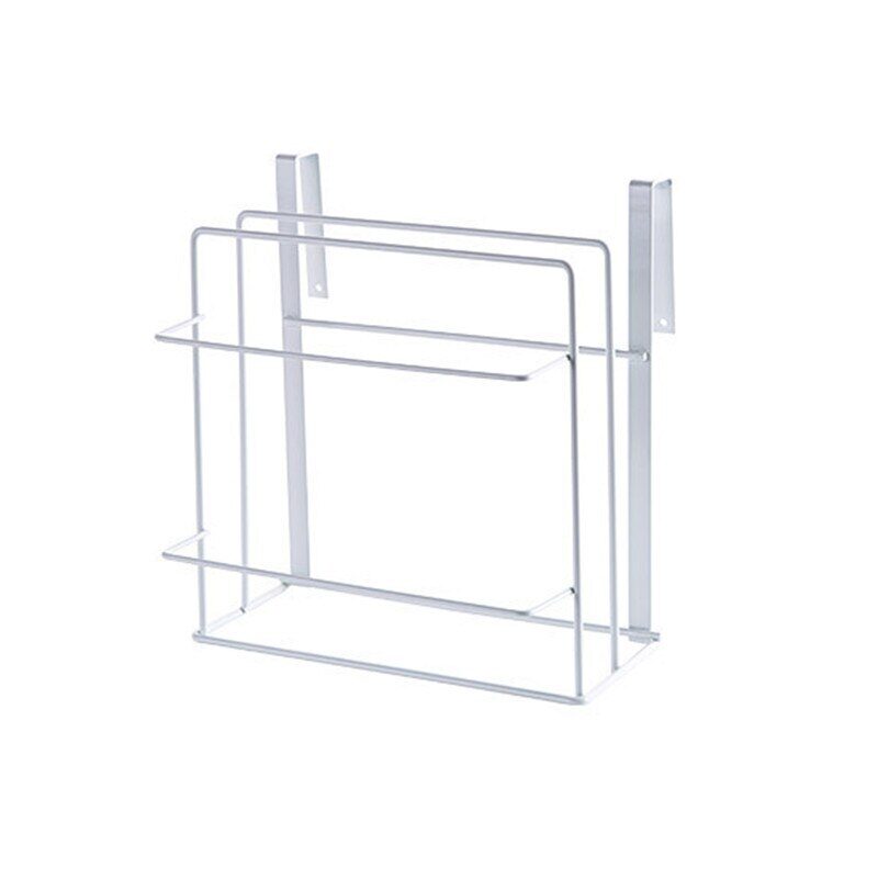 Kitchen Double Layer Towel Rack Hanging Holder Cabinets