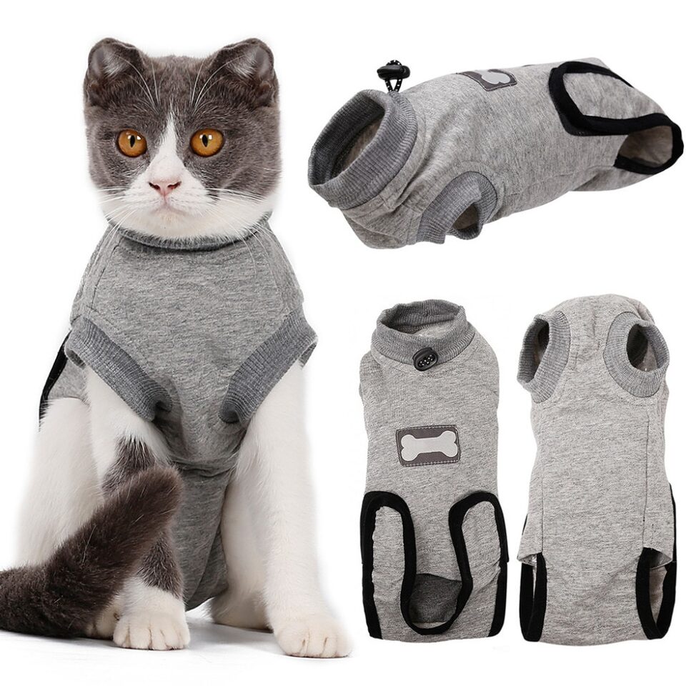 Pet Cat Recovery After Surgery Clothing Wound Anti-mite