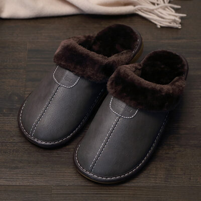 Couple cotton slippers winter home men and women