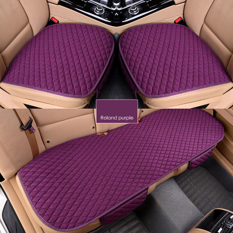 Universal Car Seat Cushions Linen Non-Slip Four Seasons