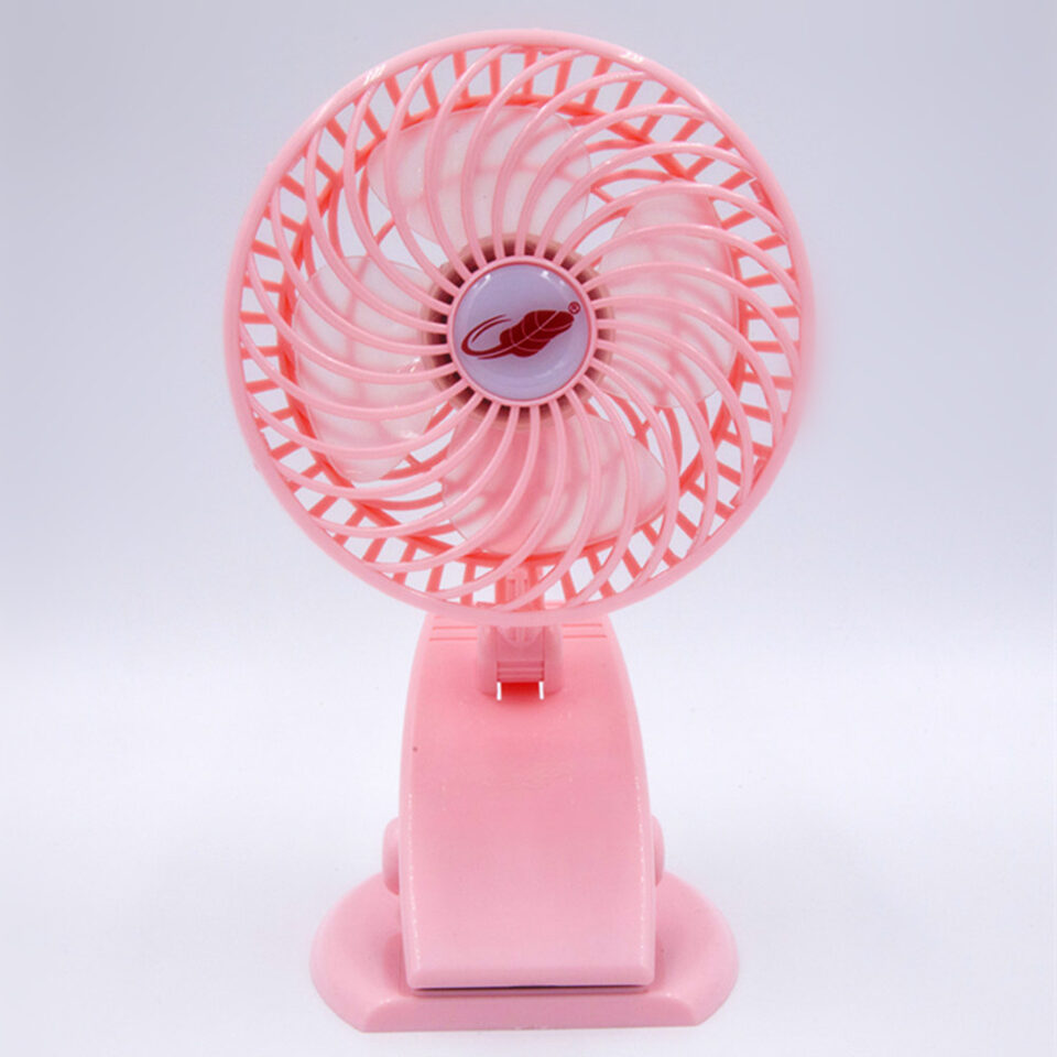 Mini Mute Clip Fan Rechargeable Silent 4 Blades