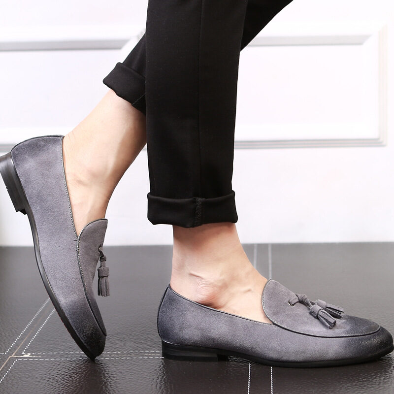 Pea shoes leather for men