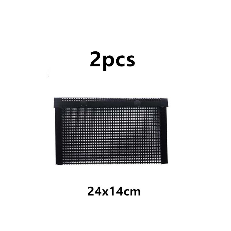 Grill Mesh Bag Non-stick Grid Mat BBQ Vegetable