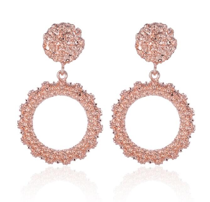 Big Vintage Earrings for Women Gold Silver Black