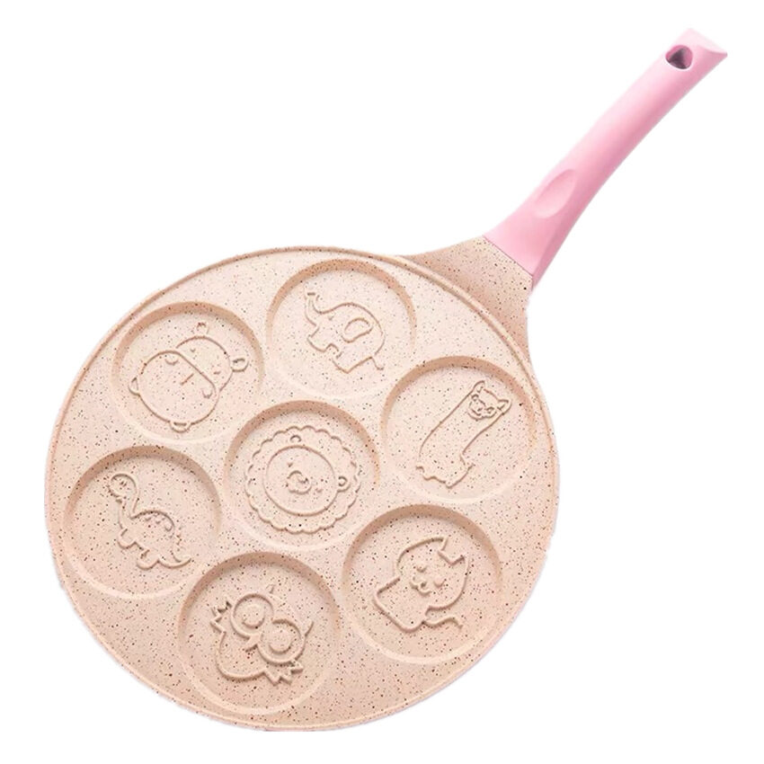 Aluminum Alloy Frying Pan Non-stick Seven-hole Breakfast