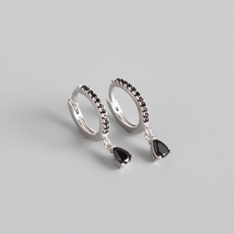 French style wind ear button and silver nail