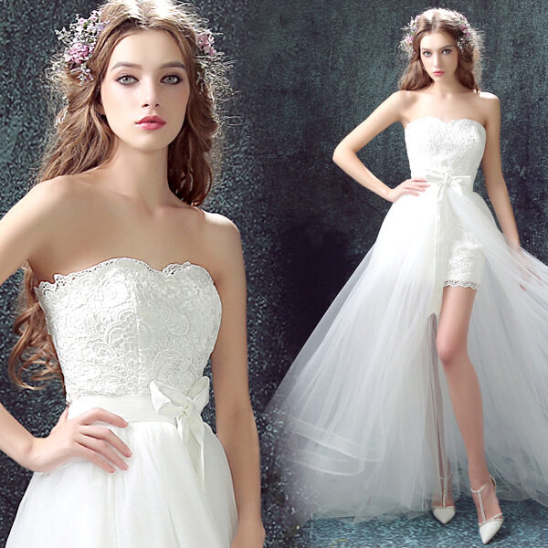 Sexy Detachable Skirt Mermaid Tulle Lace Appliques Short