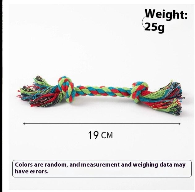 Dog toy bite-resistant puppy cotton rope