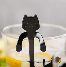 304 Stainless Steel Spoon Cartoon Cat Handle Hanging