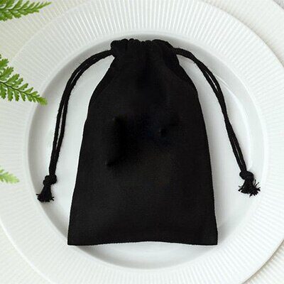 Flannel Jewelry Packaging Drawstring Pocket Mobile Power Earphone