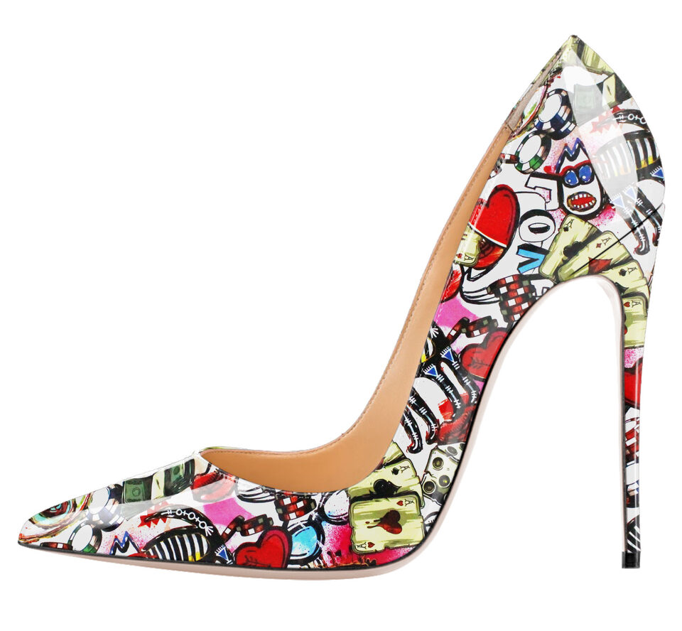 Shallow mouth high heels