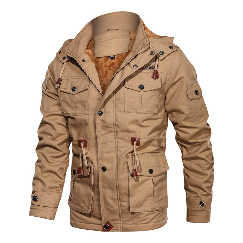 Mountainskin Men's Winter Fleece Jackets Warm Hooded Coat