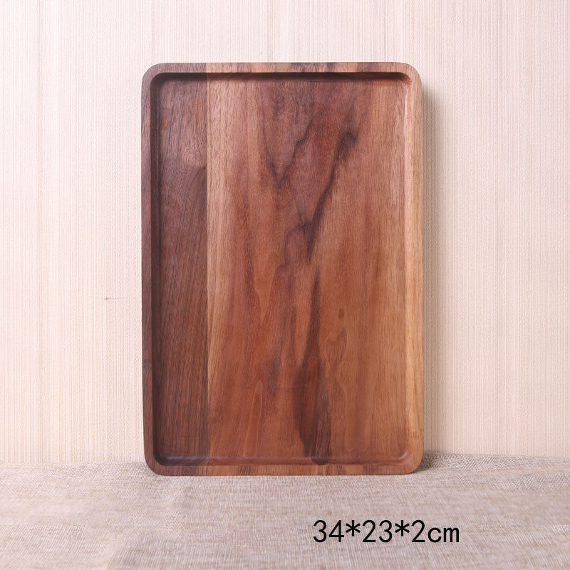 Walnut rectangular tray tea dessert
