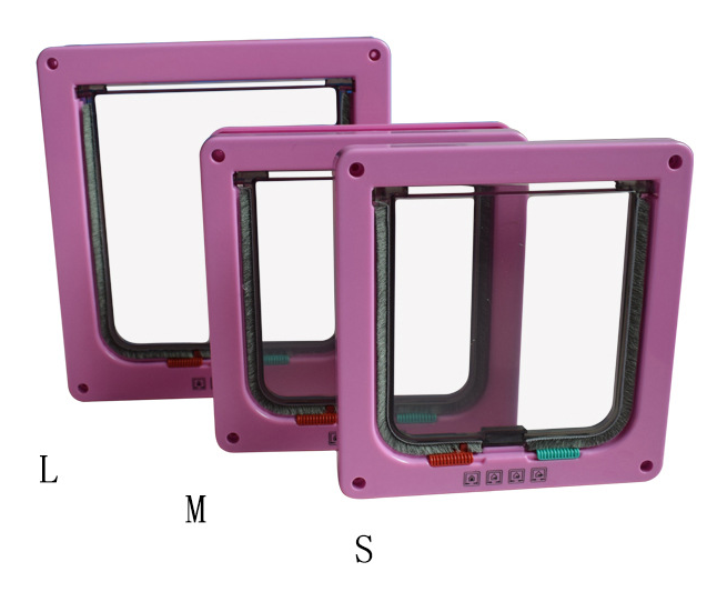 4 Way Lockable Pet Door Security Flap ABS