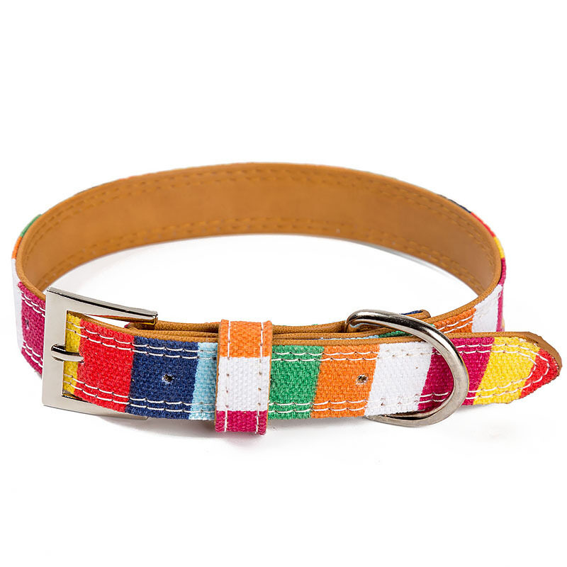 Leather Pet Dog collar Designer perro Size S