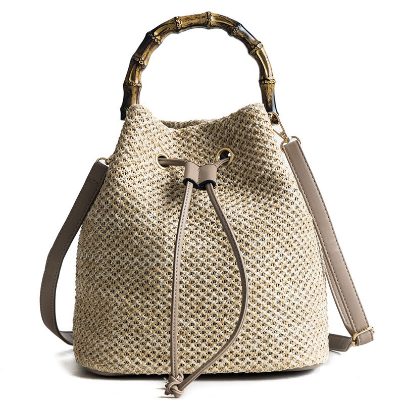 Bamboo bag bucket female