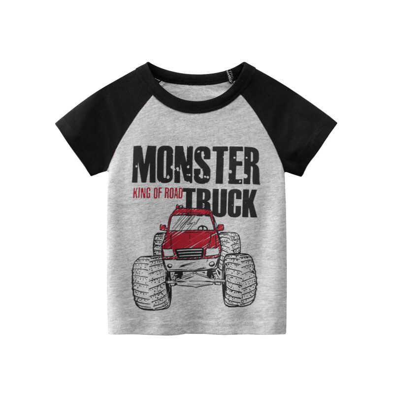 New Boys' Short Sleeve Tops Korean T-shirt Kids