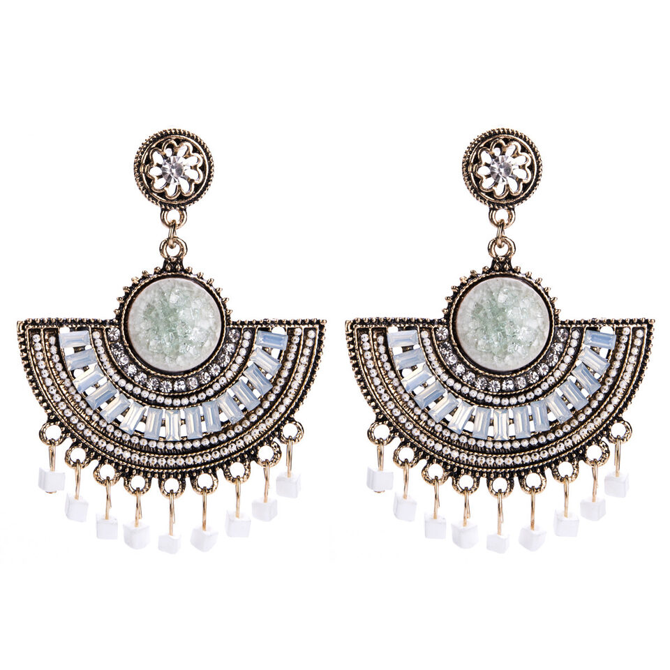 Elegant Bohemian Tassel Earrings For Women Beads dangle